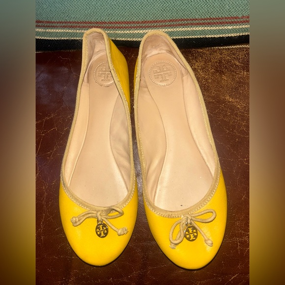 Tory Burch Shoes - Tory Burch Sunny Yellow Flats